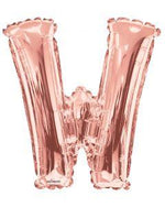 Letter W Rose Gold- 34
