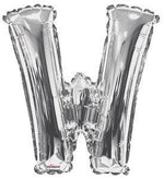 Letter W Silver- 34" in