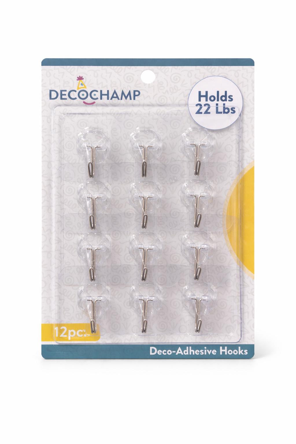 Deco-Adhesive Hooks Heavy Duty