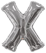 Letter X Silver- 34" in