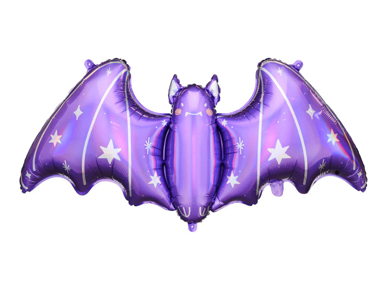 Purple Bat Foil Balloon 38"