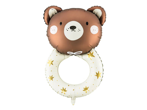 Bear Rattle Foil Balloon 18