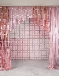 RECTANGULAR FOIL BALLOON BACKDROP DOUBLE-SIDED LIGHT PINK (72x143CM) 28"x56"