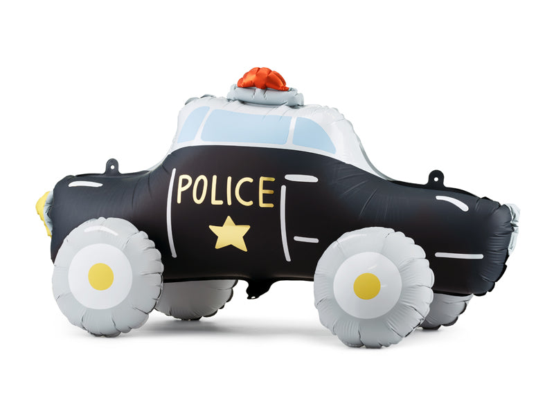 Standing police car foil balloon kids party decoration