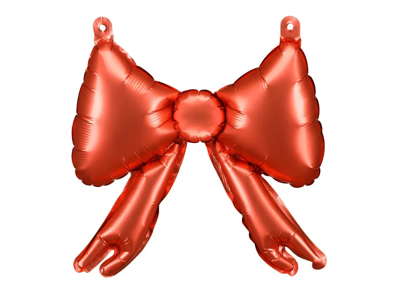 FOIL BALLOONS FOR GARLANDS BOW RED (25.5X25CM) 11"