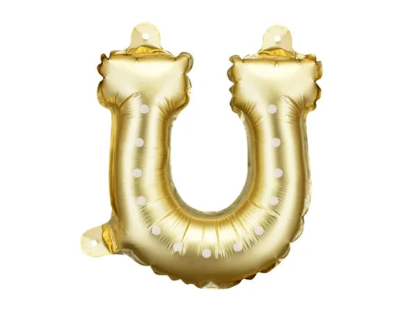 FOIL BALLOON FOR HORSESHOE GARLANDS GOLD (18X19CM) 19"
