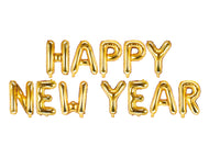 Foil Balloon Happy New Year Gold