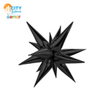 Starburst 3D Foil Balloon - 26 in. Black