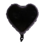 Black Heart Shaped Foil Balloon 4" (5 Units per package)