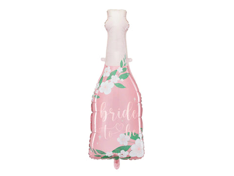 Bottle Bride To Be Foil LIGHT PINK Balloon 39