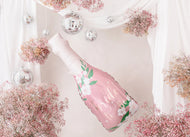 Bottle Bride To Be Foil LIGHT PINK Balloon 39"