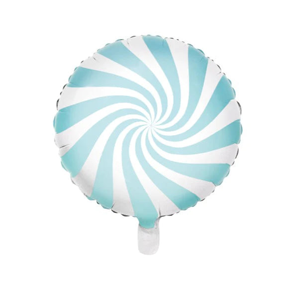 Light Blue Candy Round Foil Balloon 18 in