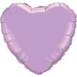 Chrome Lilac Heart Shaped Foil Balloon 9" (5 Units per package)