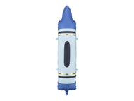 Crayon Foil Balloon 30 in. - Blue PartyDeco USA