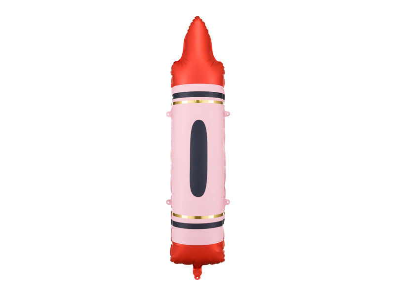 Crayon Foil Balloon 30 in. - Red PartyDeco USA