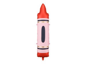 Crayon Foil Balloon 30 in. - Red PartyDeco USA