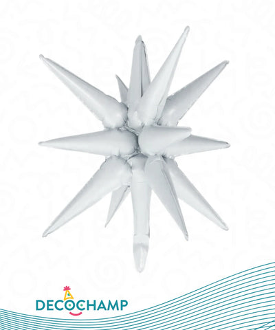 White Starburst 3D Deco champ 22