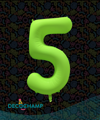 DecoNumber Neon Green 