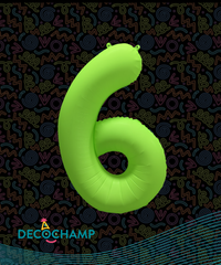 DecoNumber Neon Green 