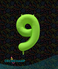 DecoNumber Neon Green 