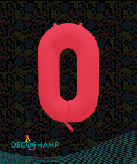 DecoNumber Neon Red 