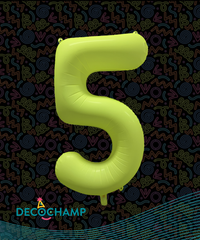 DecoNumber Neon Yellow 