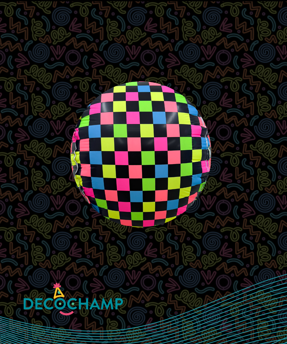 Deco Neon Disco Ball- size 18" (Single Pack)