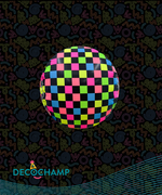 Deco Neon Disco Ball- size 18" (Single Pack)