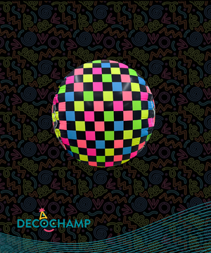 Deco Neon Disco Ball- size 18" (Single Pack)