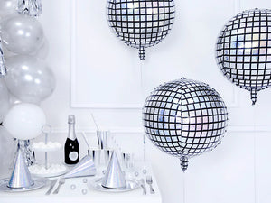 Disco Ball Foil Balloon 16 in. - PartyDeco USA