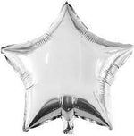 Silver Solid Star 18" Single Pack