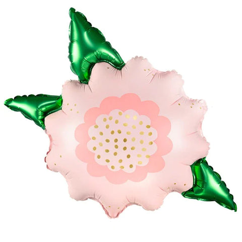 FOIL BALLOON FLOWER PINK 24 in. - PartyDeco USA