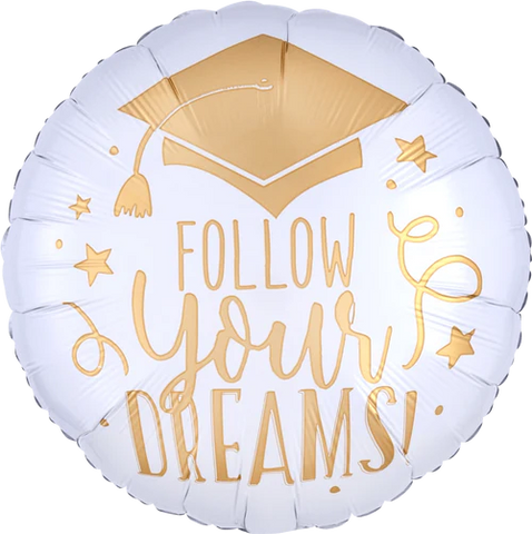 Follow Your Dreams White & Gold 17