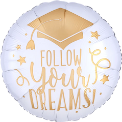 Follow Your Dreams White & Gold 17