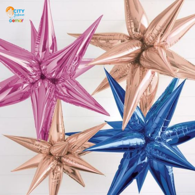 Starburst 3D Foil Balloon - 40 in. (Choose Color)