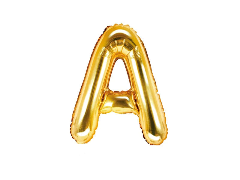 Gold Foil Letter A - 14 in. - PartyDeco USA