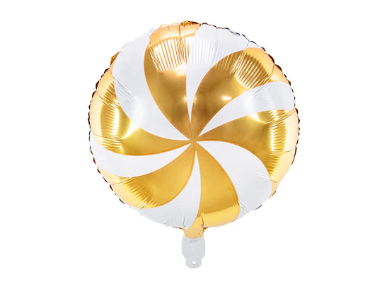 Gold Candy Round Foil Balloon 18 in