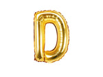 Gold Foil Letter D - 14 in. - PartyDeco USA