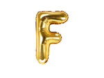 Gold Foil Letter F - 14 in. - PartyDeco USA