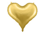 Gold Party Deco Solid Heart Shaped Foil Balloons - 29 in.