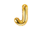Gold Foil Letter J - 14 in. - PartyDeco USA