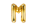 Gold Foil Letter M - 14 in. - PartyDeco USA