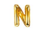 Gold Foil Letter N - 14 in. - PartyDeco USA