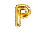 Gold Foil Letter P - 14 in. - PartyDeco USA