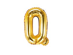 Gold Foil Letter Q - 14 in. - PartyDeco USA