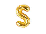 Gold Foil Letter S - 14 in. - PartyDeco USA