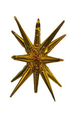Starburst 3D Foil Balloon - 22" Gold