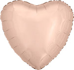 Rose Gold Heart 18" Single Pack