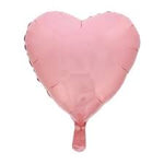 Metallic Light Pink Heart Shaped Foil Balloon 4" (5 Units per package)