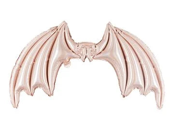 FOIL BALLOON BAT WINGS HOLOGRAPHIC PINK (85X50CM) 19"